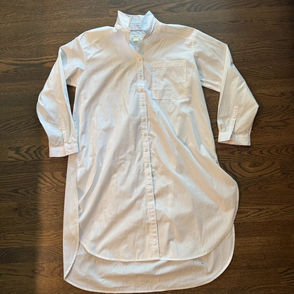 Maeve White Button-Down Blouse - image 1